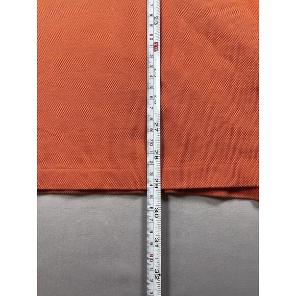 Polo Ralph Lauren XXL Orange Custom Slim Fit Polo Shirt Navy Logo 100% Cotton - Picture 10 of 10